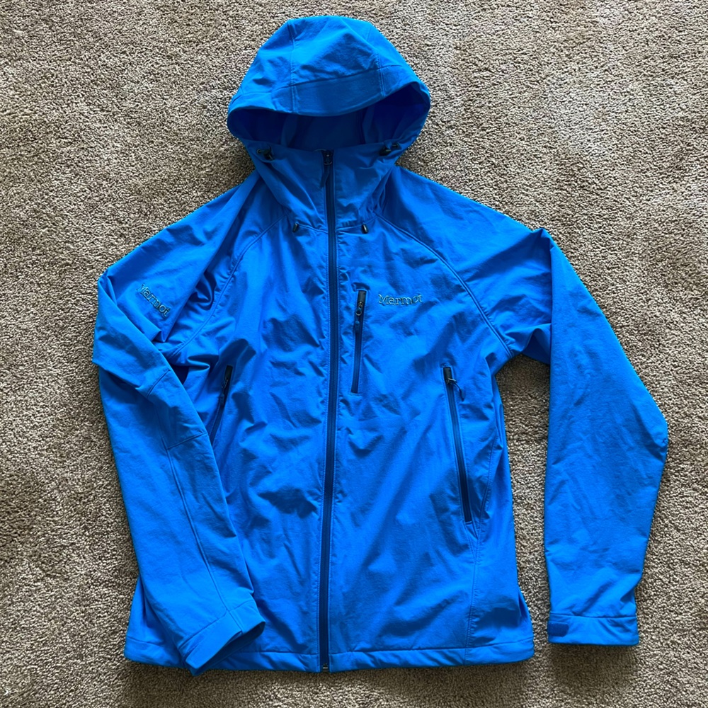 Men’s Marmot waterproof fleece lined shell jacket size L